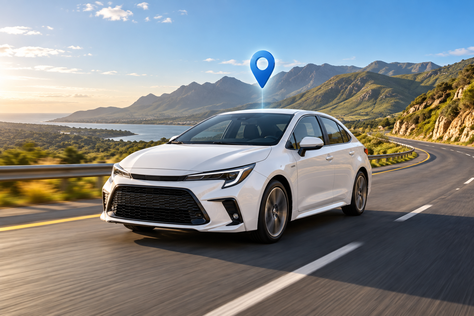 Vehicle tracking installation